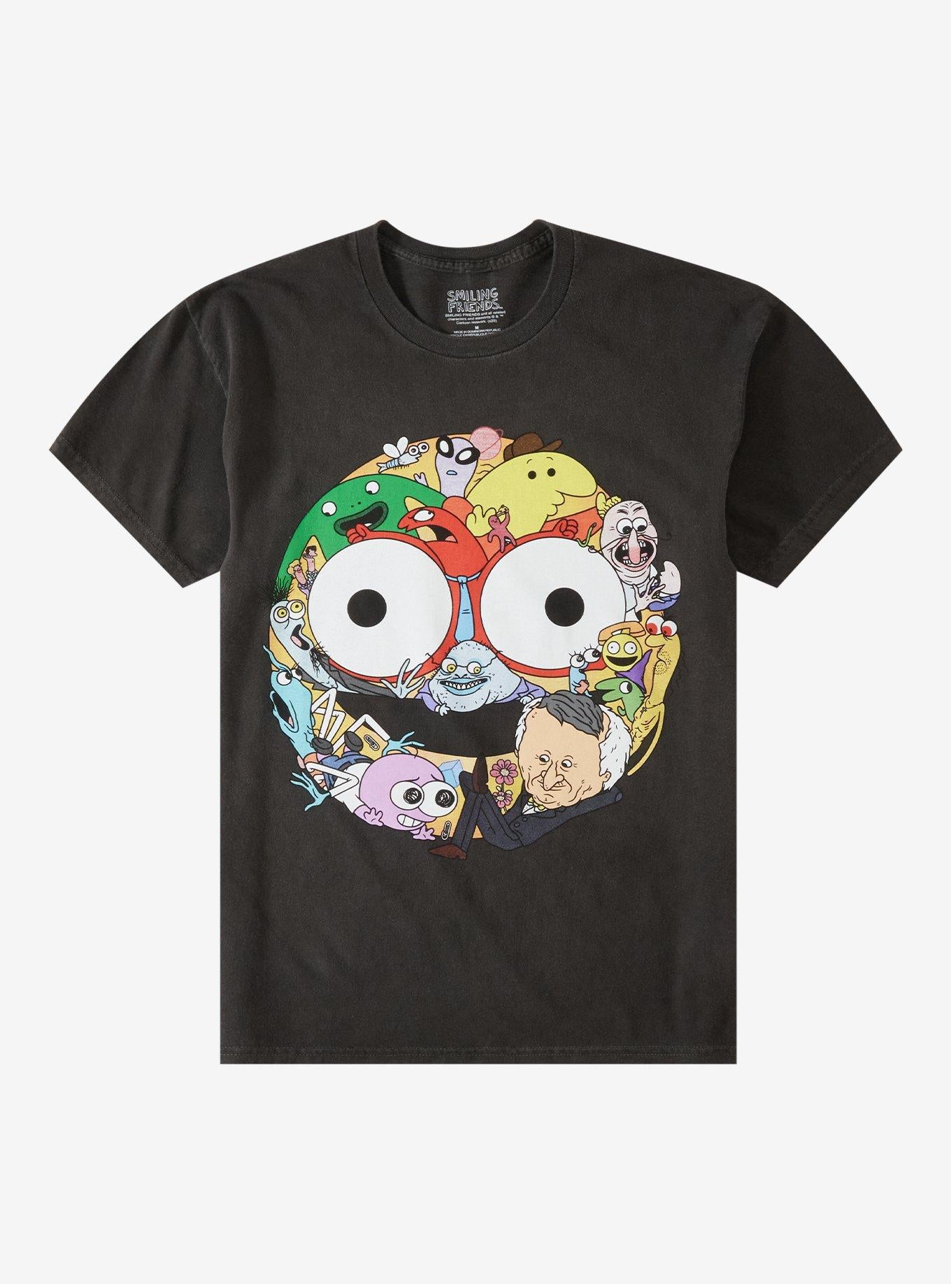 Smiling Friends Group Shirt T Shirt Everyday Wear