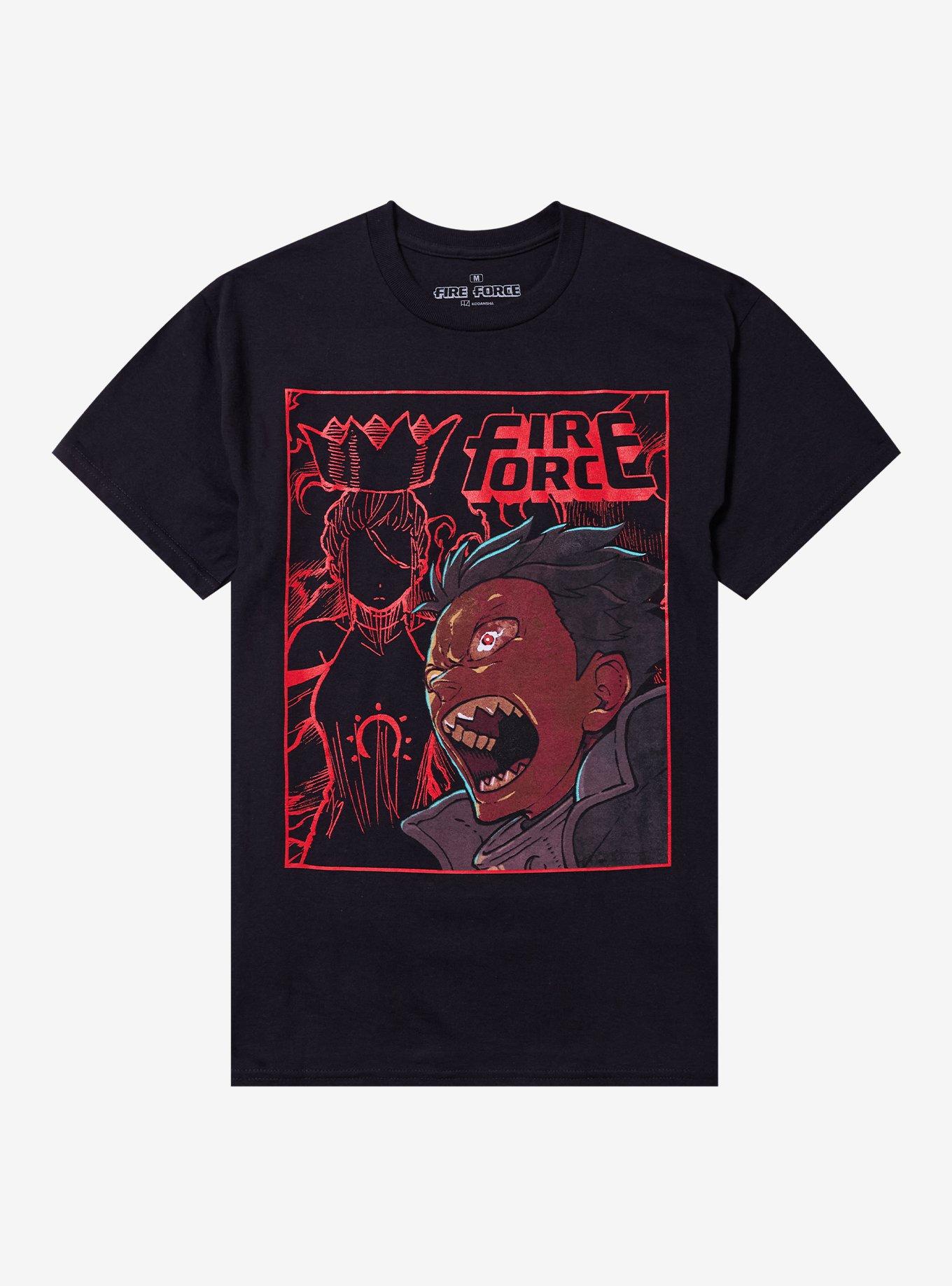 Fire Force Shinra Haumea Lineart Shirt T Shirt New Arrival