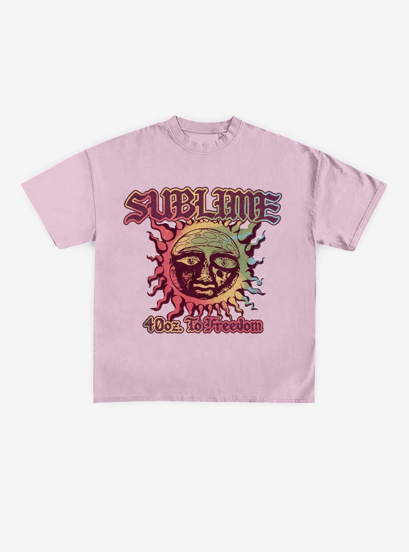 Sublime 40 Oz To Freedom Pink Shirt T Shirt New Arrival