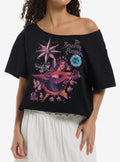 The Smashing Pumpkins Astral Scene Girls Off-Shoulder T-Shirt