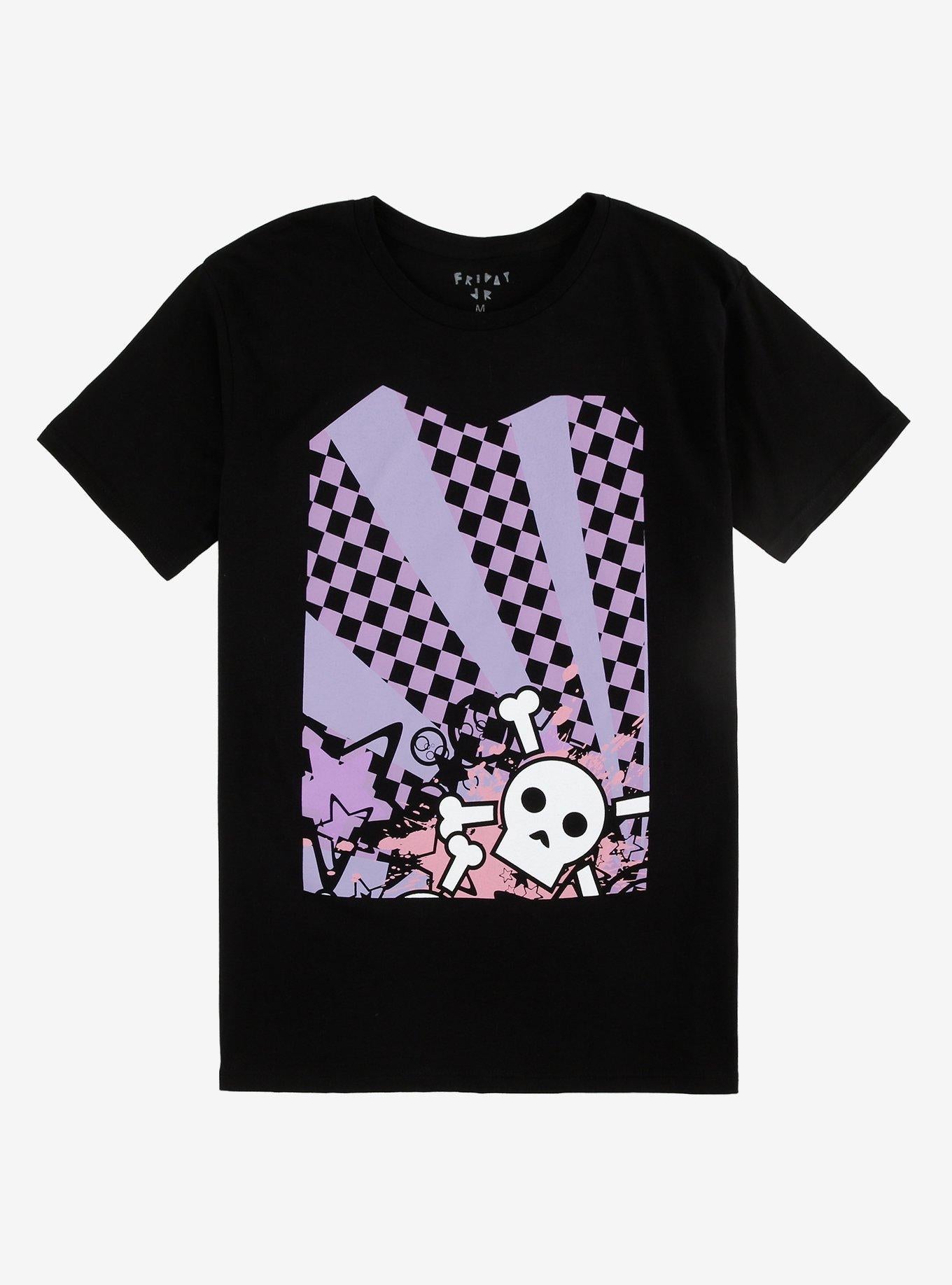 Scene Kid Skull Shirt By Friday Jr T Shirt US Trend