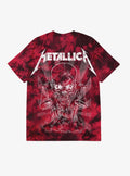 Metallica Skull Red Wash Shirt T Shirt Everyday Wear