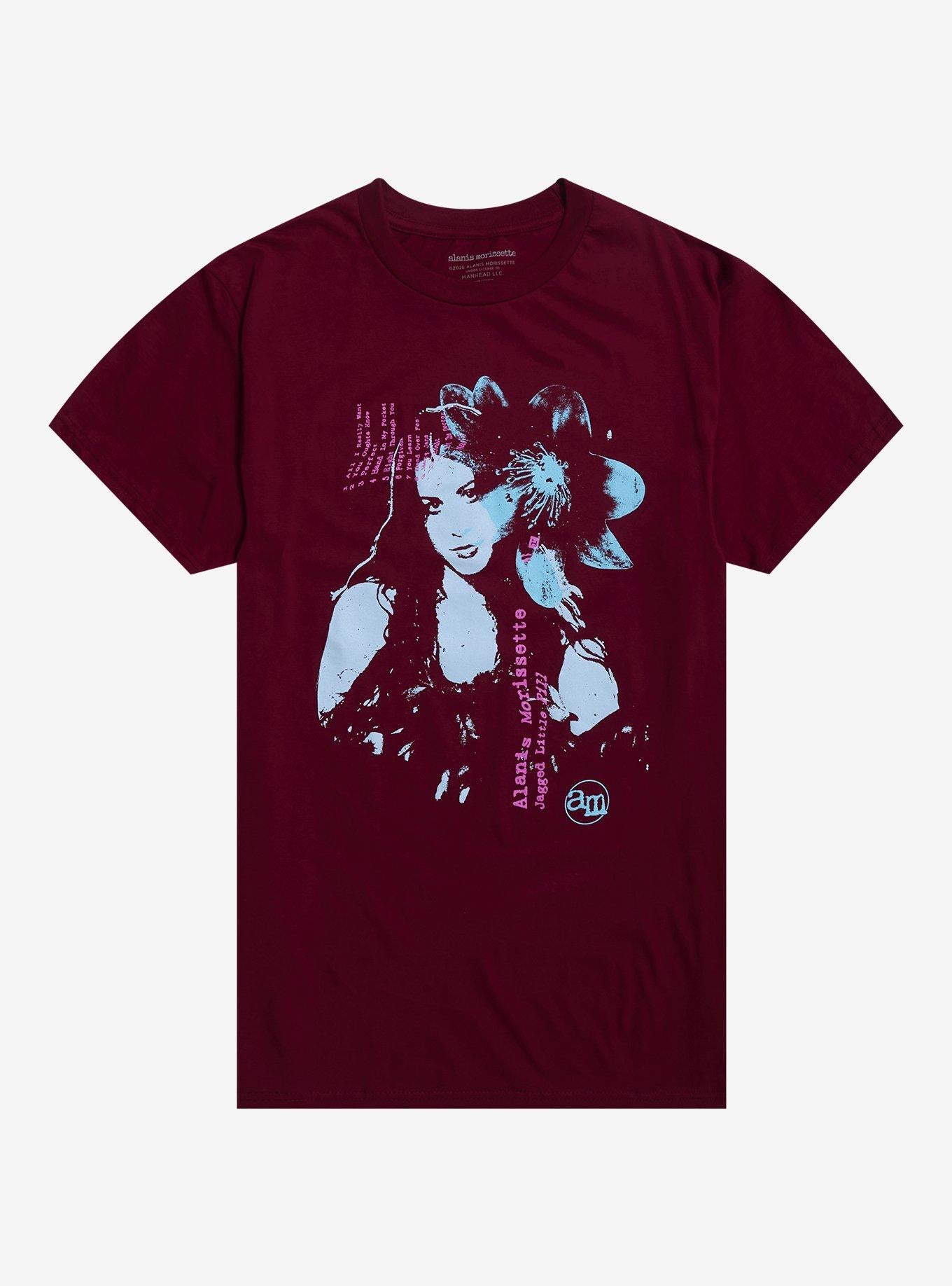 Alanis Morissette Jagged Little Pill Tracklist Shirt T Shirt Everyday Wear