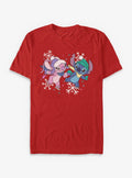 Cartoon Lilo Stitch Winterly Love Stitch With Angel Shirt T Shirt Premium Quality
