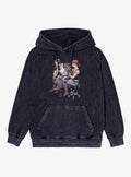 Marvel Winter Soldier Bucky Barnes Tattoo Black Widow Mineral Wash Hoodie