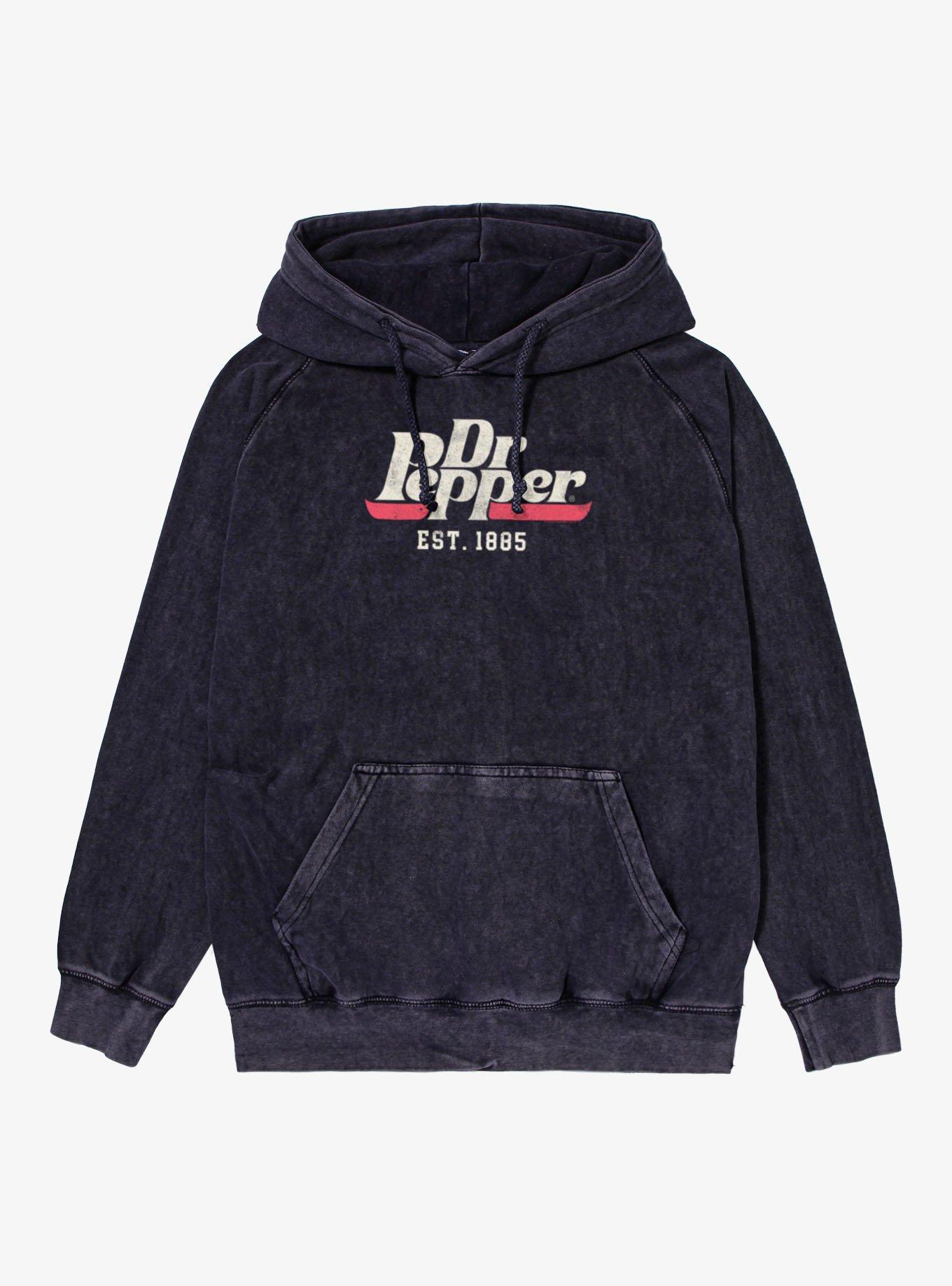 Dr. Pepper Logo Mineral Wash Hoodie Hot Topic Exclusive