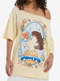 Studio Ghibli® Ponyo Kiss Girls Oversized T-Shirt