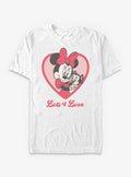 Cartoon Minnie Mouse Lots Of Love Shirt T Shirt Minimal Style
