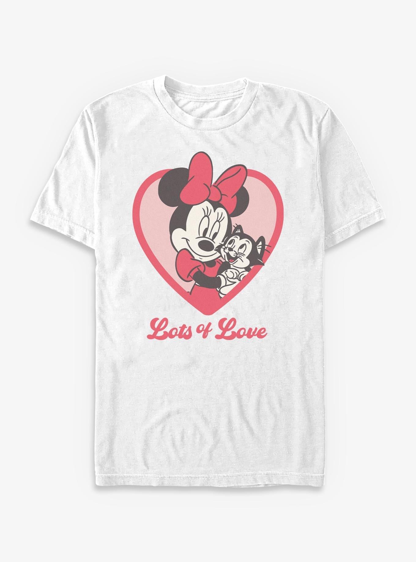 Cartoon Minnie Mouse Lots Of Love Shirt T Shirt Minimal Style
