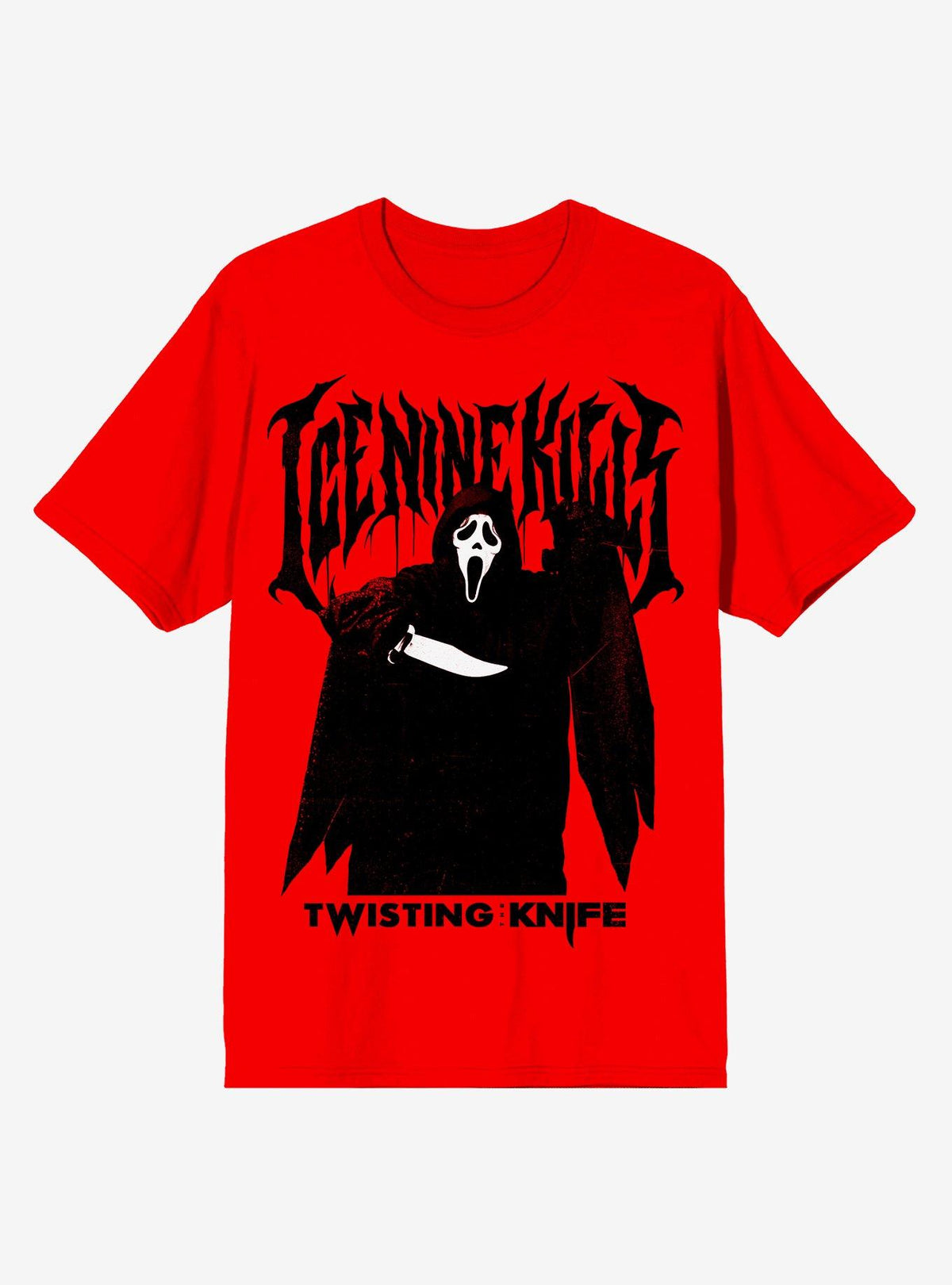 Ice Nine Kills X Ghost Face Twisting The Knife Portrait T-Shirt Hot Topic Exclusive