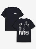 The Walking Dead Mono Zombie 15 Front Back T-Shirt