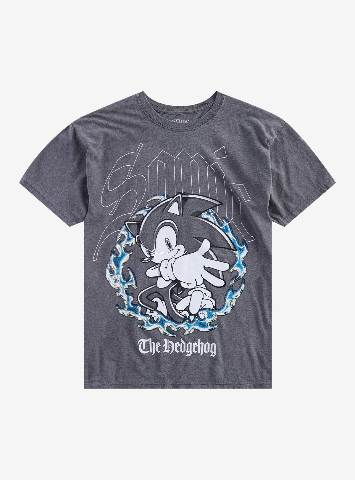 Sonic The Hedgehog Grey Flames T-Shirt