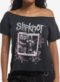 Slipknot Maggot Goat Girls Off-Shoulder T-Shirt