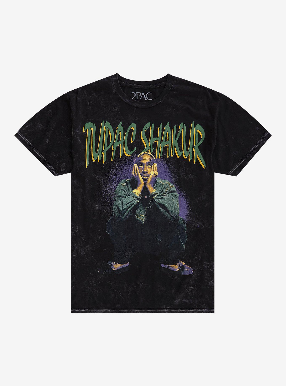 Tupac Sitting Mineral Wash T-Shirt