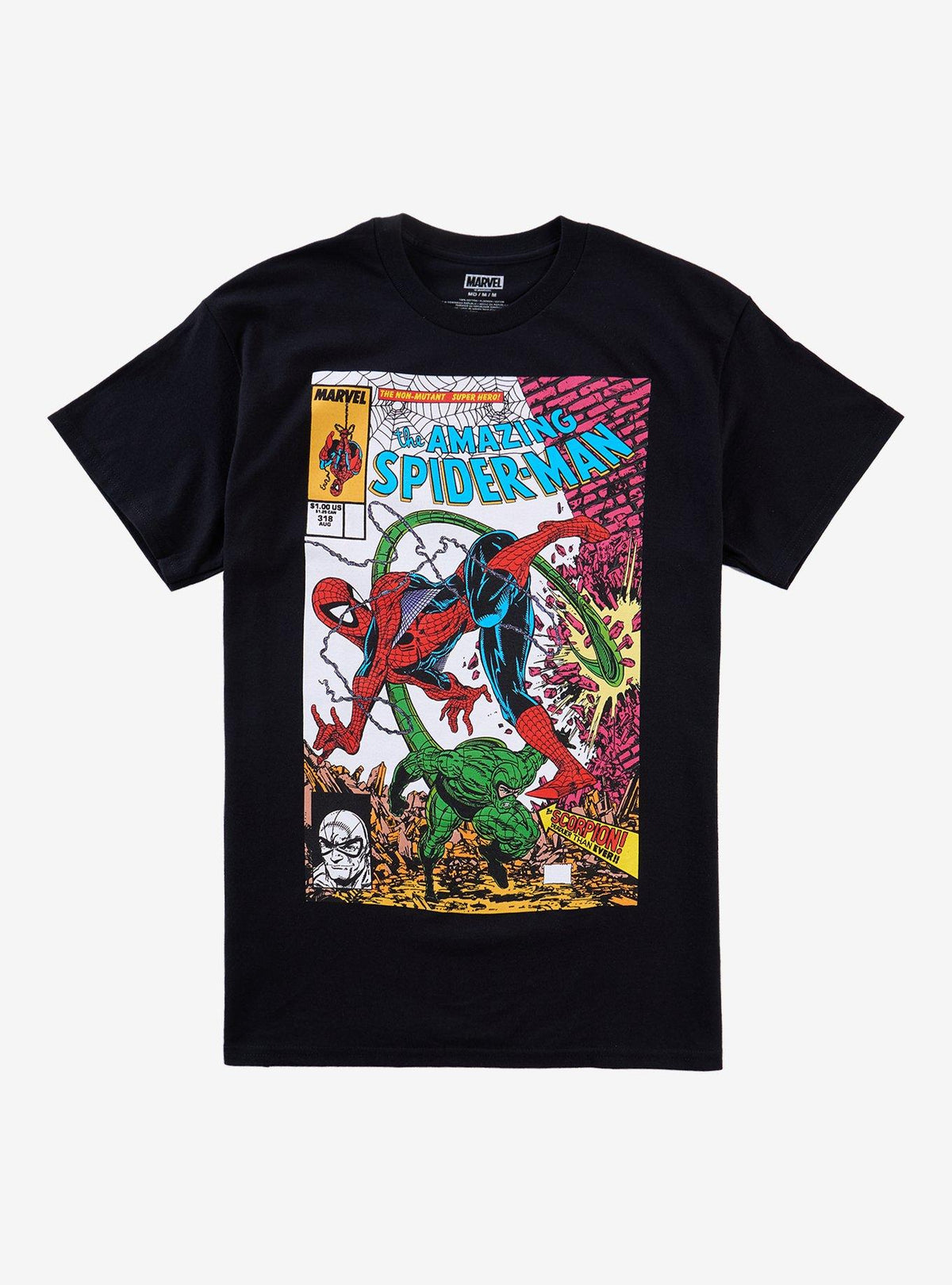 Marvel The Amazing Spider-Man Scorpion Vs. Spider-Man Comic T-Shirt