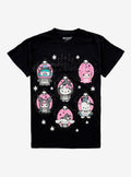 Hello Kitty And Friends Halloween Portrait T-Shirt