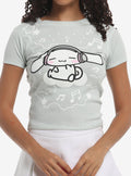 Cinnamoroll Headphones Music Ribbed Girls T-Shirt