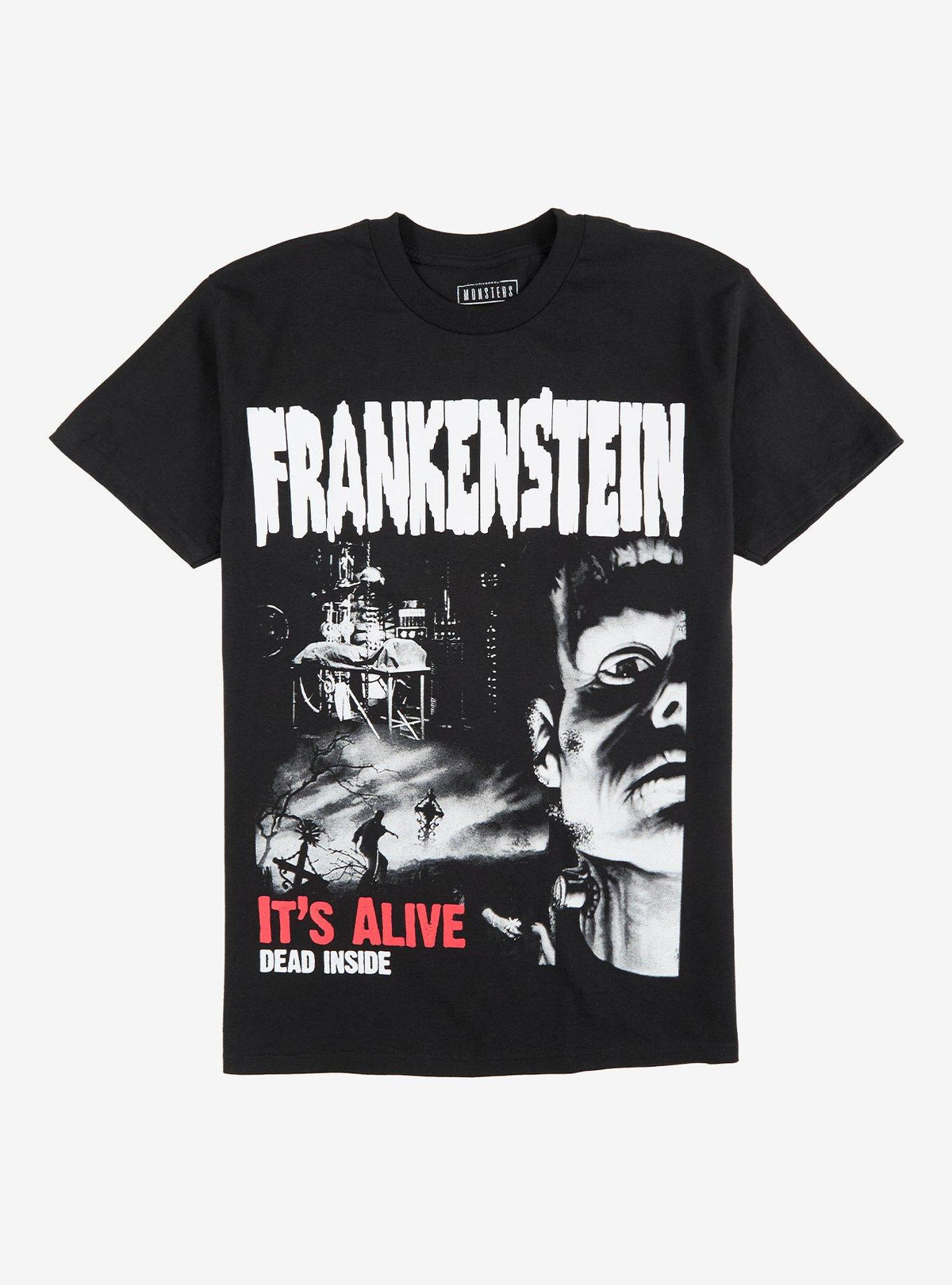 Universal Monsters Frankenstein Poster T-Shirt