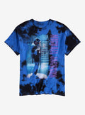 Michael Jackson Stage Pose Blue Tie-Dye T-Shirt
