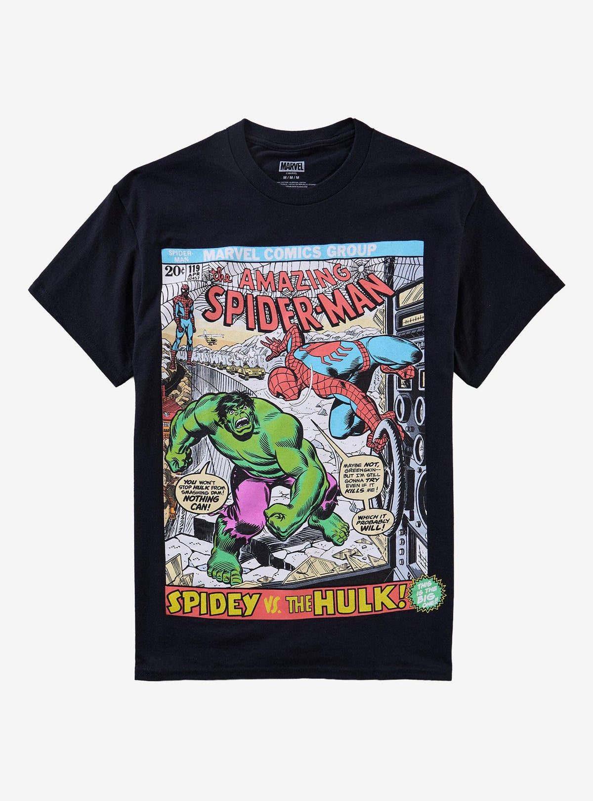 Marvel Spider-Man Vs. Hulk Comic Cover T-Shirt