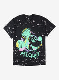 Disney Mickey Mouse Sketch Splatter Wash T-Shirt