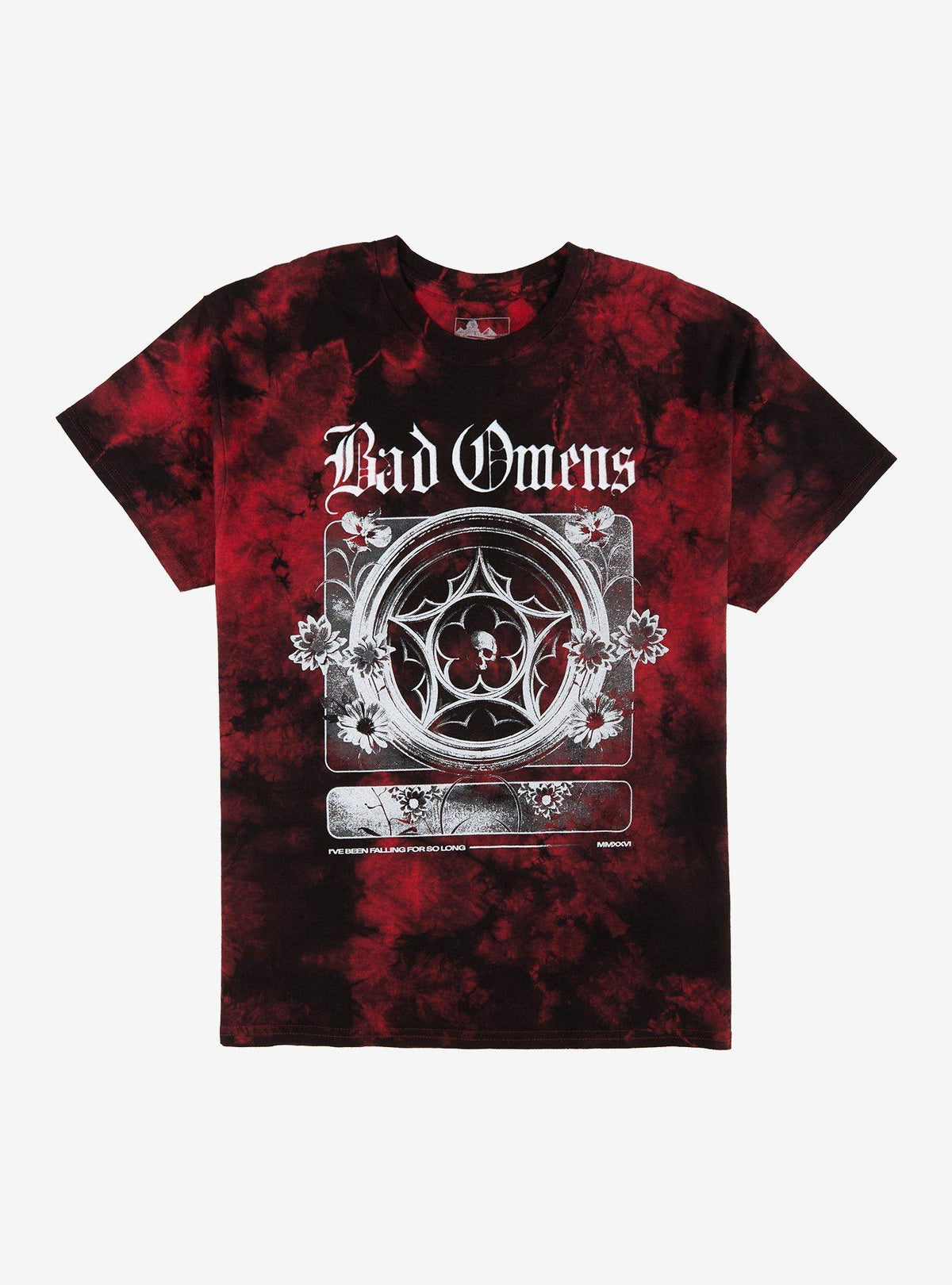 Bad Omens Floral Red Wash T-Shirt