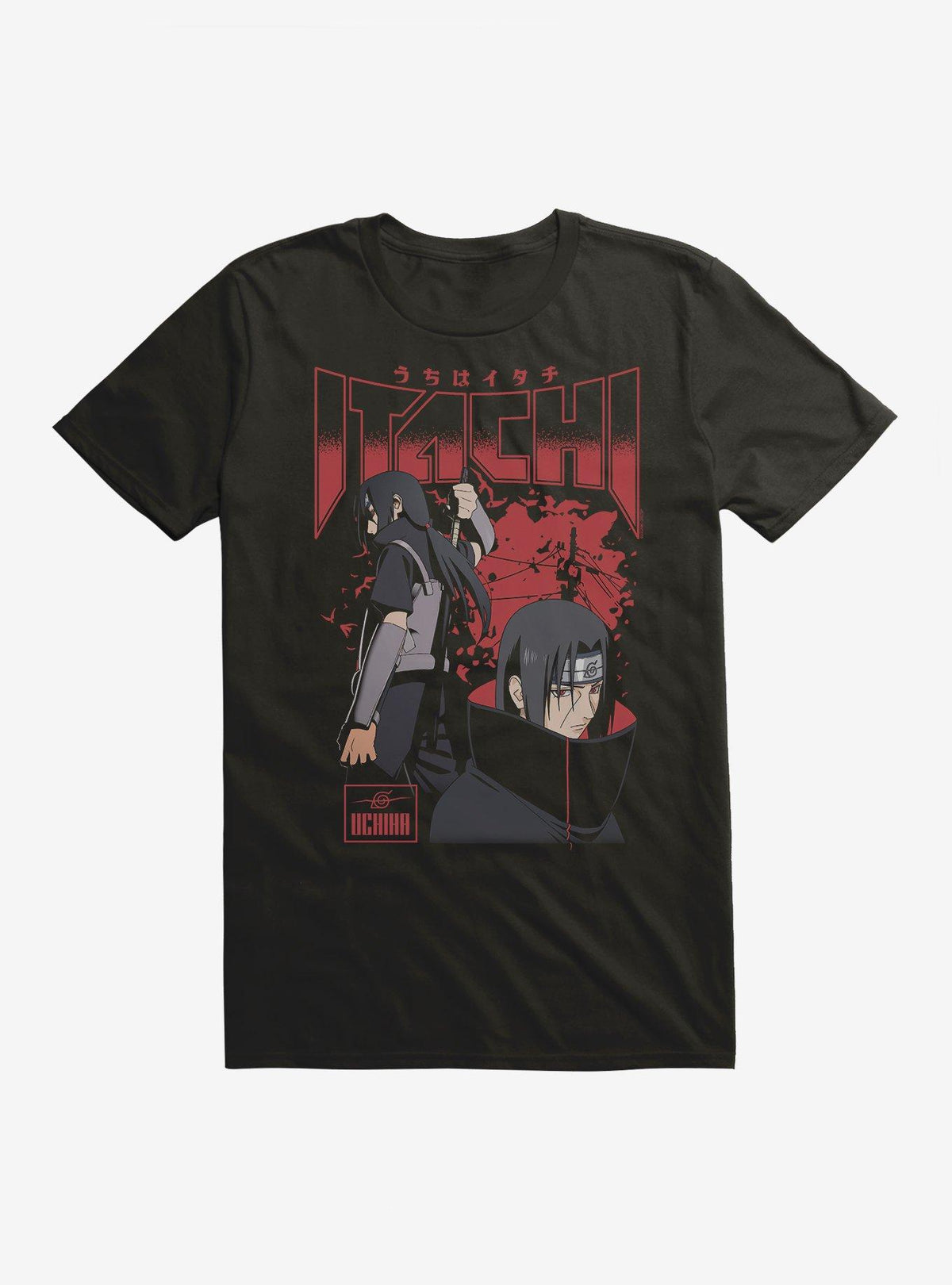 Naruto Shippuden Itachi Uchiha Collage Splatter T-Shirt