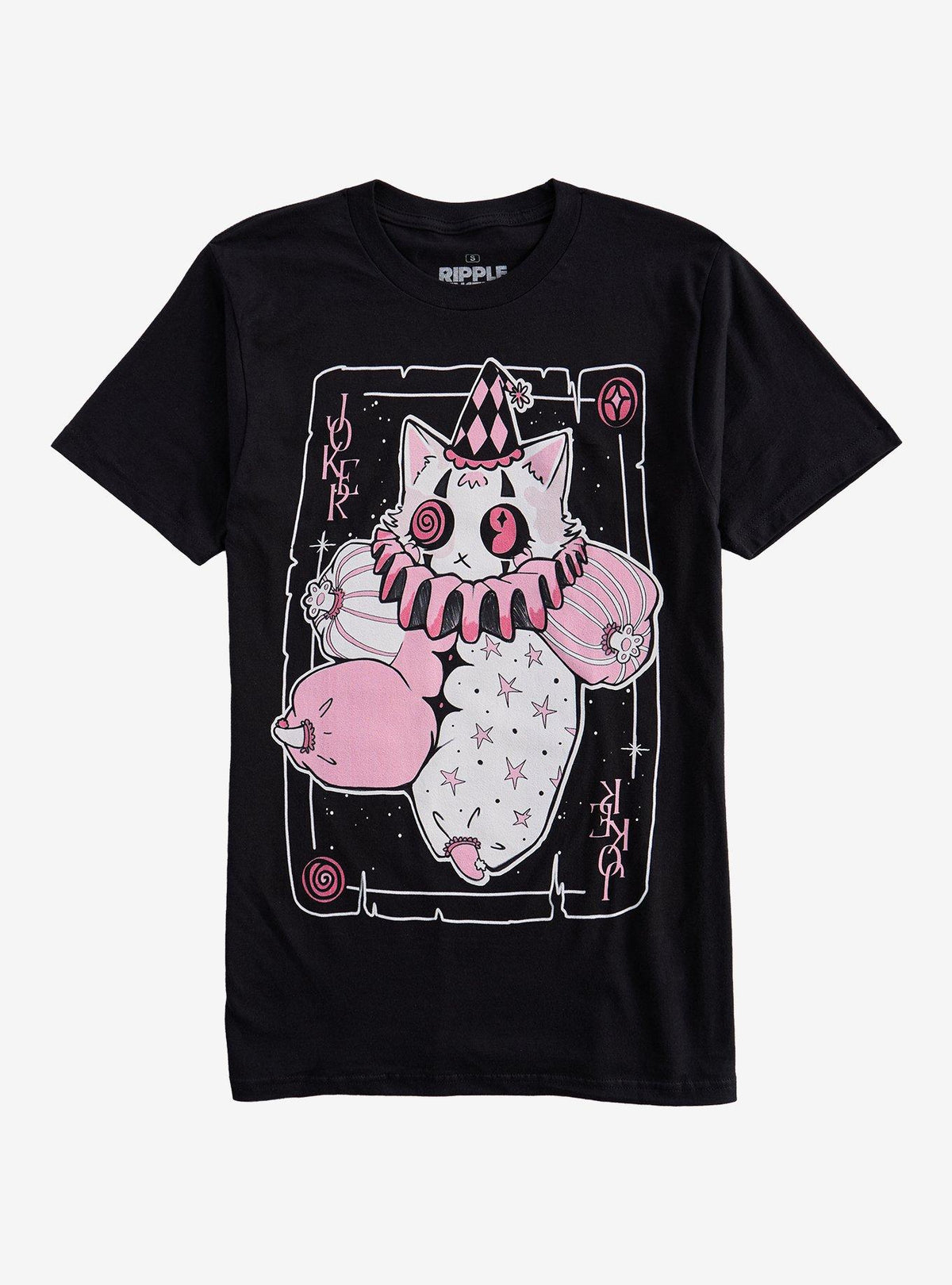 Clown Cat Joker Tarot Card T-Shirt