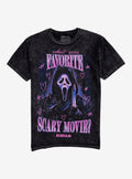 Ghost Face Scary Movie Doodle Dark Wash T-Shirt