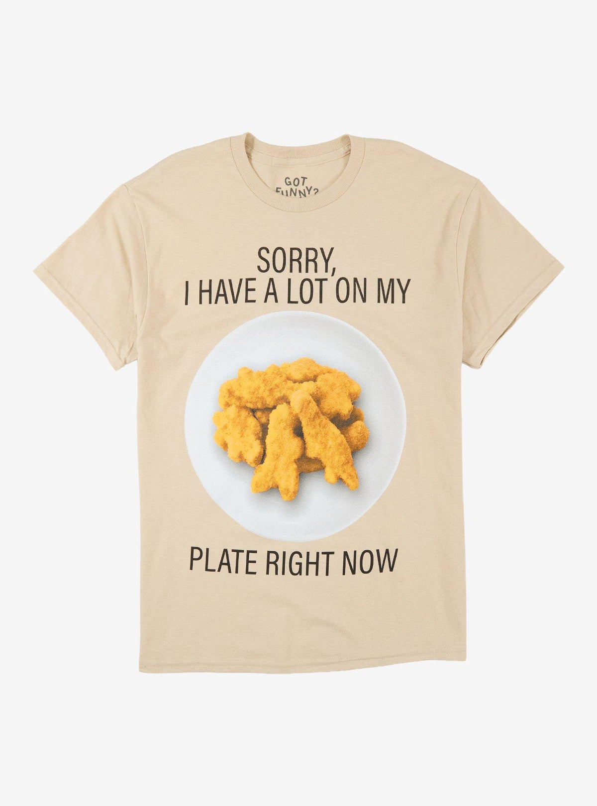 Dino Nuggets A Lot On Plate T-Shirt By Got Funny?
