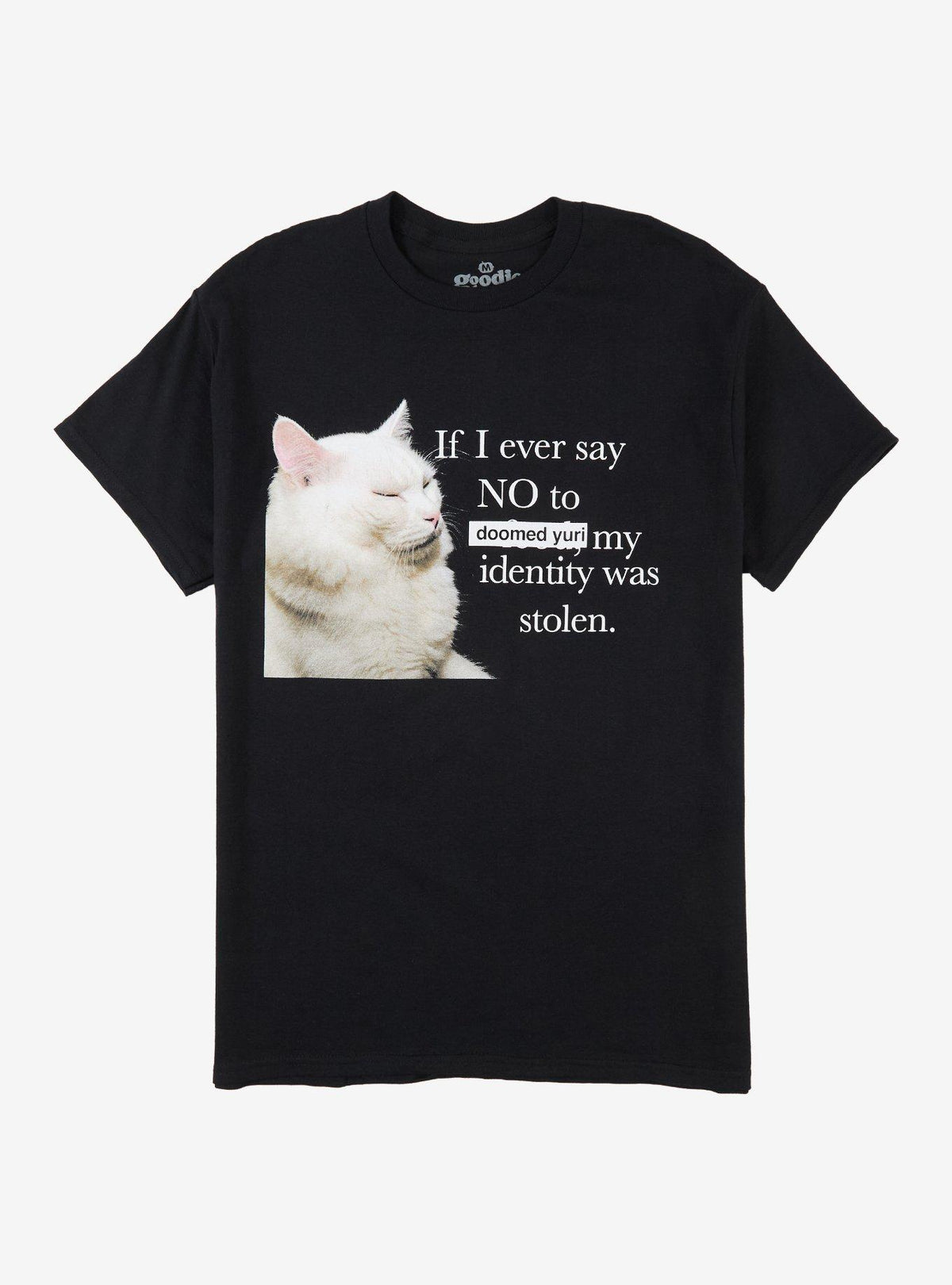 Cat Doomed Yuri T-Shirt By Goodie Two Sleeves