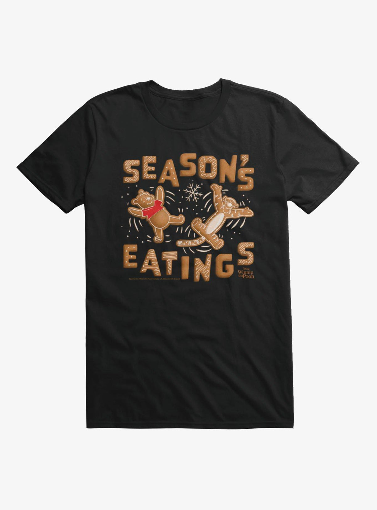 Disney Winnie The Pooh Seasons Eating Tigger Christmas T-Shirt