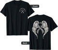 Brain Cancer Awareness Large Memorial Wings On Back