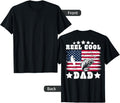 Mens American Dad Usa Fishing Reel Cool Fishing Dad On Back