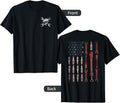The Official Mechanic Usa Flag T Shirt Front And Back