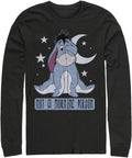Disney Big Tall Mens Winnie The Pooh Eeyore Not Morning Tops Long Sleeve Tee Shirt