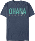 Big Tall Lilo Stitch Ohana Bold Mens Tops Short Sleeve Tee Shirt