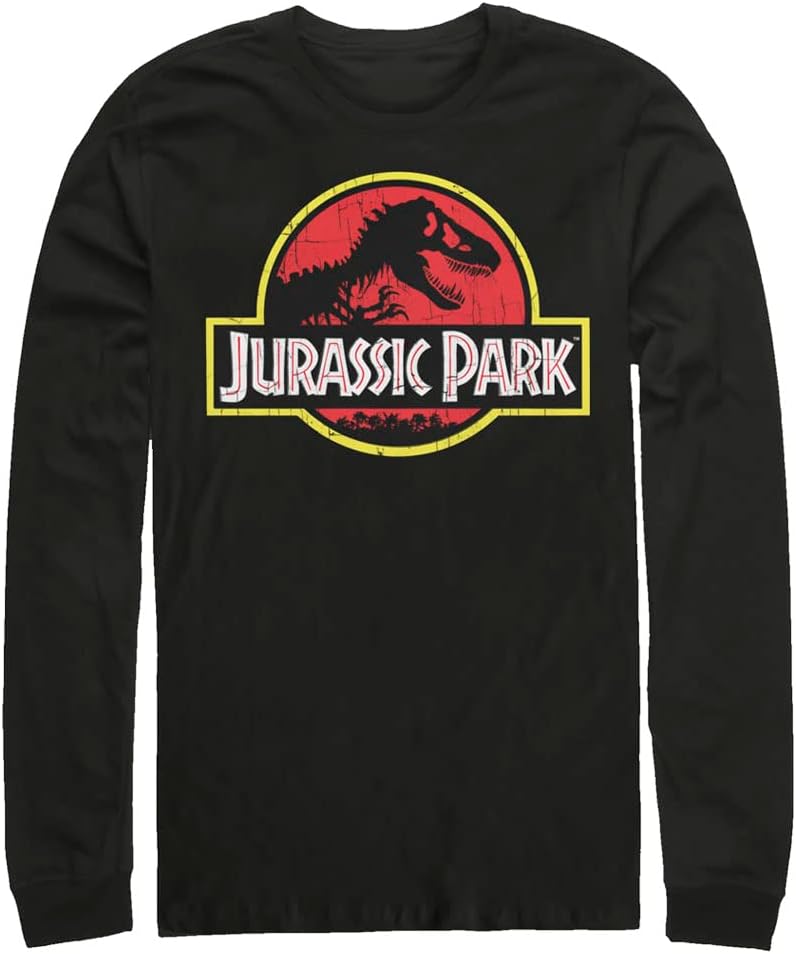 Jurassic Park Big Tall Mens Tops Long Sleeve Tee Shirt