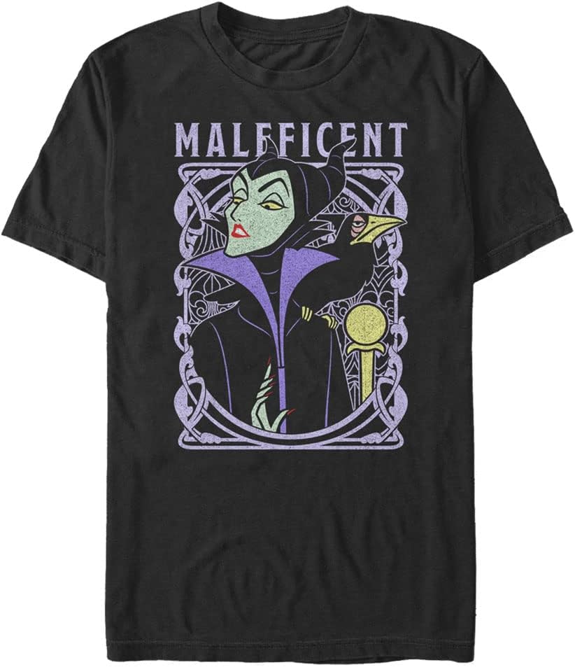 Big Tall Villains Maleficent Color Mens Tops Short Sleeve Tee Shirt