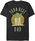 Star Wars Big Tall Best Dad Yoda Says Mens Tops Short Sleeve Tee Shirt