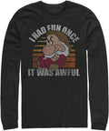 Big Tall Mens Princesses No Fun Tops Long Sleeve Tee Shirt
