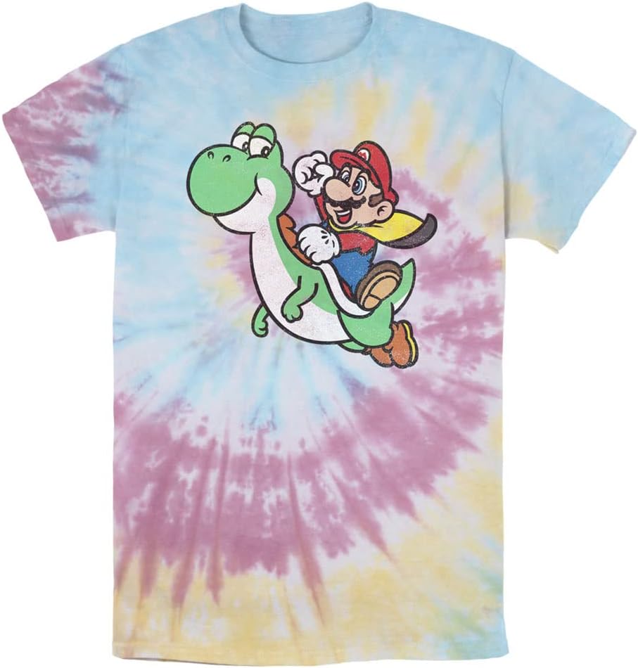 Nintendo Mario Yoshi Jump Young Mens Short Sleeve Tee Shirt
