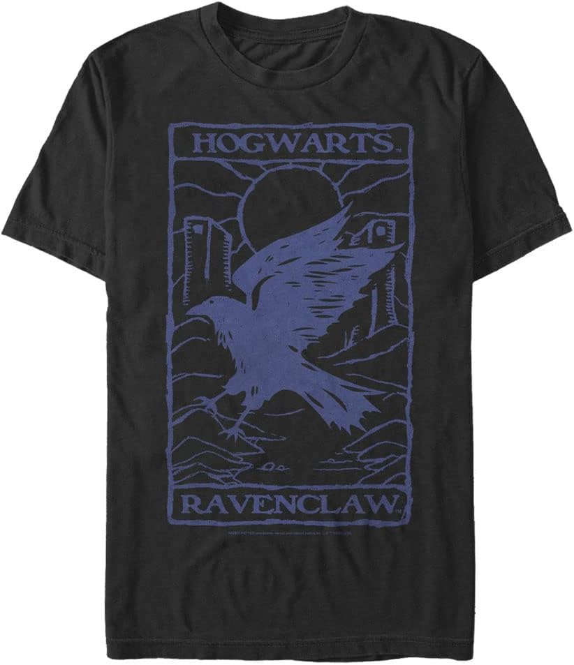 Harry Potter Mens Big Tall Ravenclaw Tarot T Shirt Black 2X Large