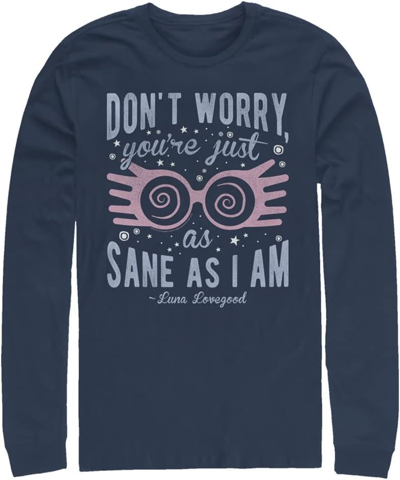 Harry Potter Big Tall Mens Deathly Hallows Just As Sane As Luna
