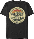 Nintendo Explore Hyrule Mens Tops Short Sleeve Tee Shirt Black