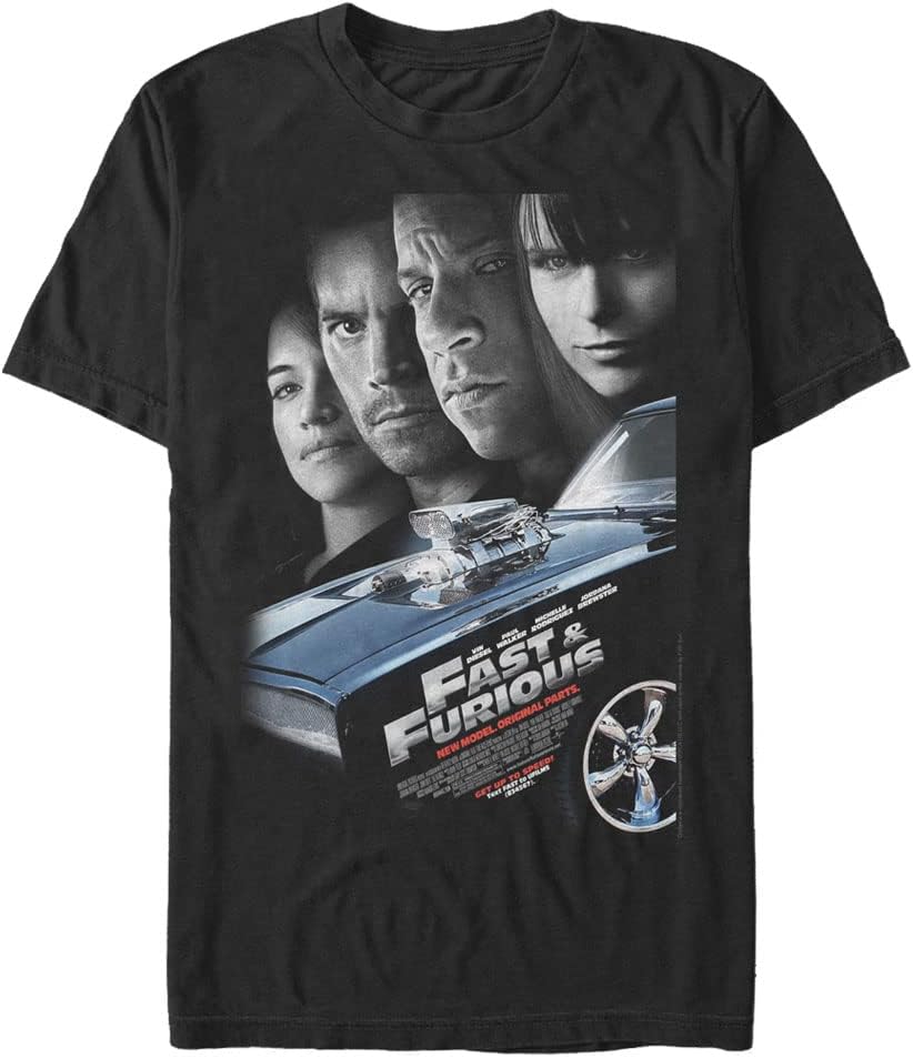Fifth Sun Big Tall Furious Fast Poster Mens Tops Short Sleeve Tee