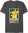 Pokemon Squares Team Young Mens Short Sleeve Tee Shirt