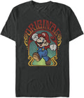 Nintendo Mario Psych Surf Mens Tops Short Sleeve Tee Shirt
