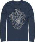 Harry Potter Warner Brothers Sorcerers Stone Ravenclaw Crest Mens Tops Long Sleeve