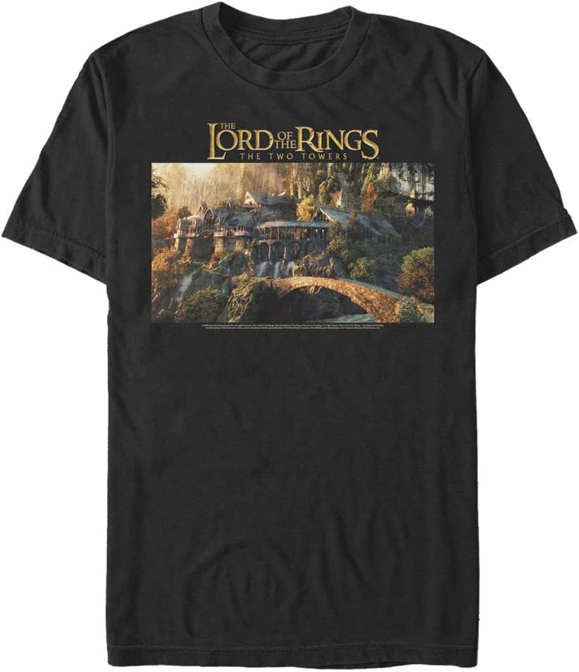 Warner Brothers Big Tall Lord Of Rings Two Towers Rivendell Mens Tops